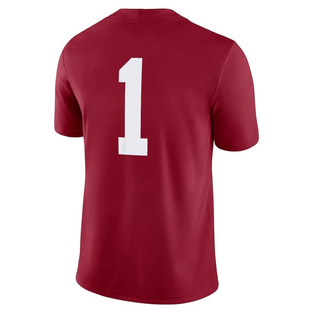 Nike® (Men's MEDIUM) Stanford Cardinals #1 Game Jersey in Cardinal Red - Picture 3 of 4